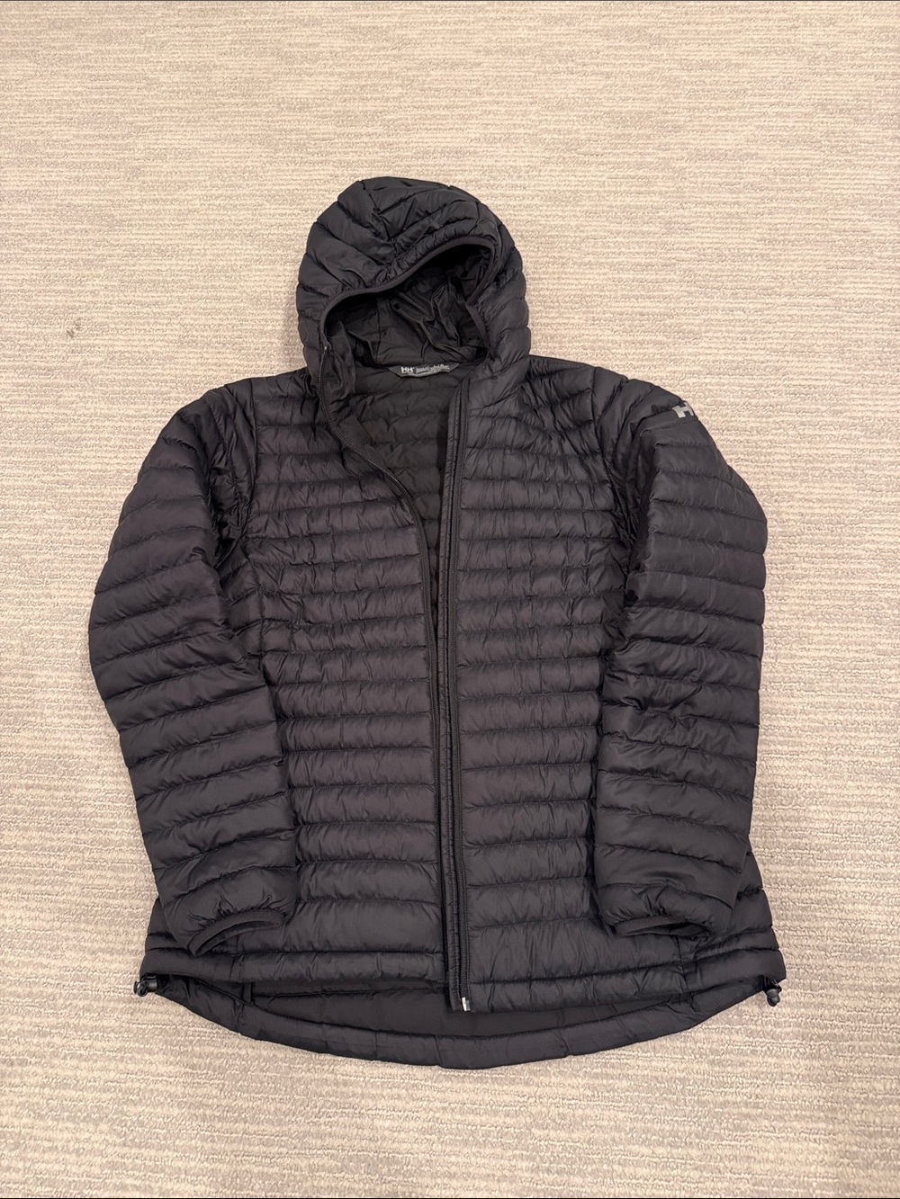 Helly Hansen Black Quilted Hooded Puffer Jacket